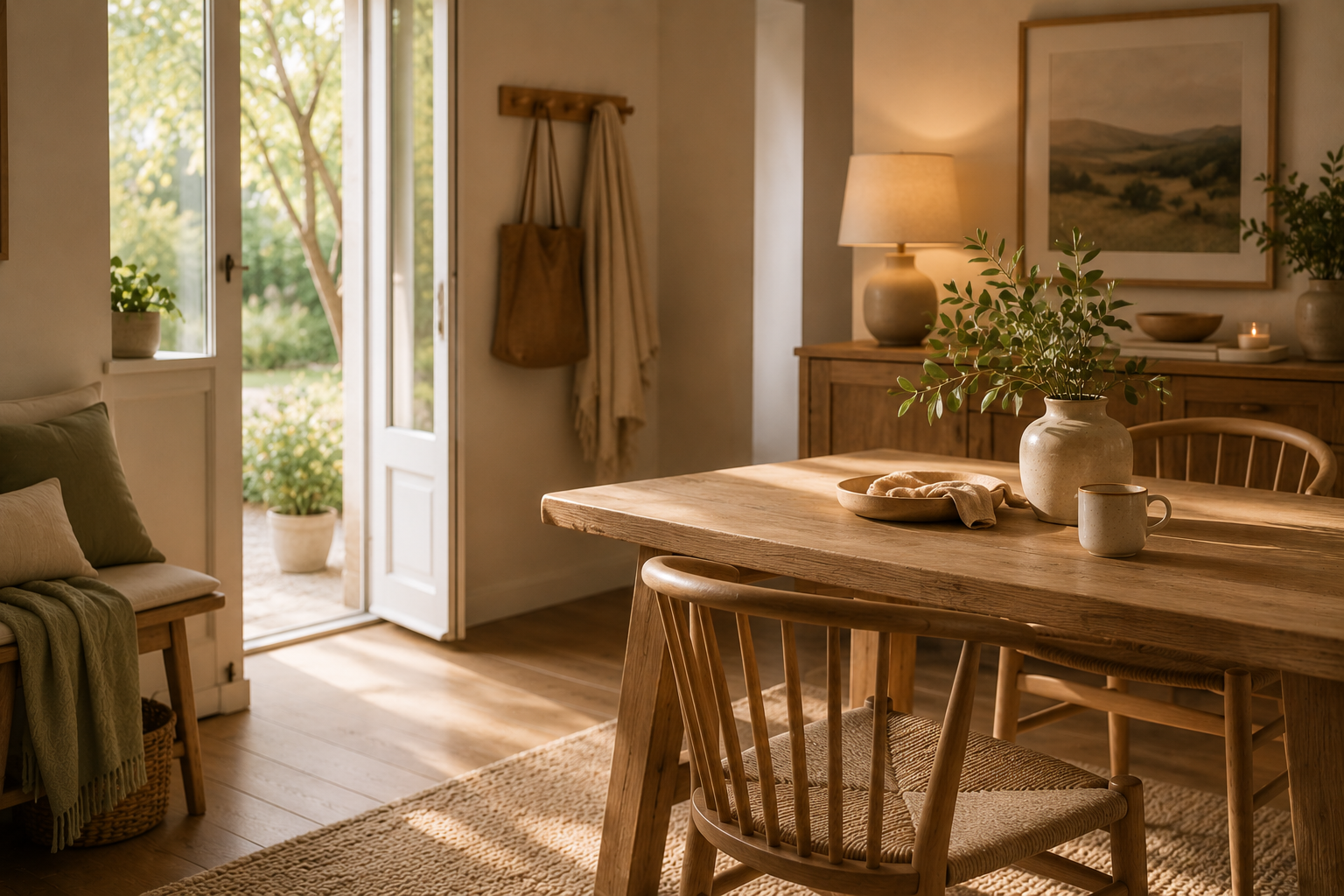 A soft, calm home corner